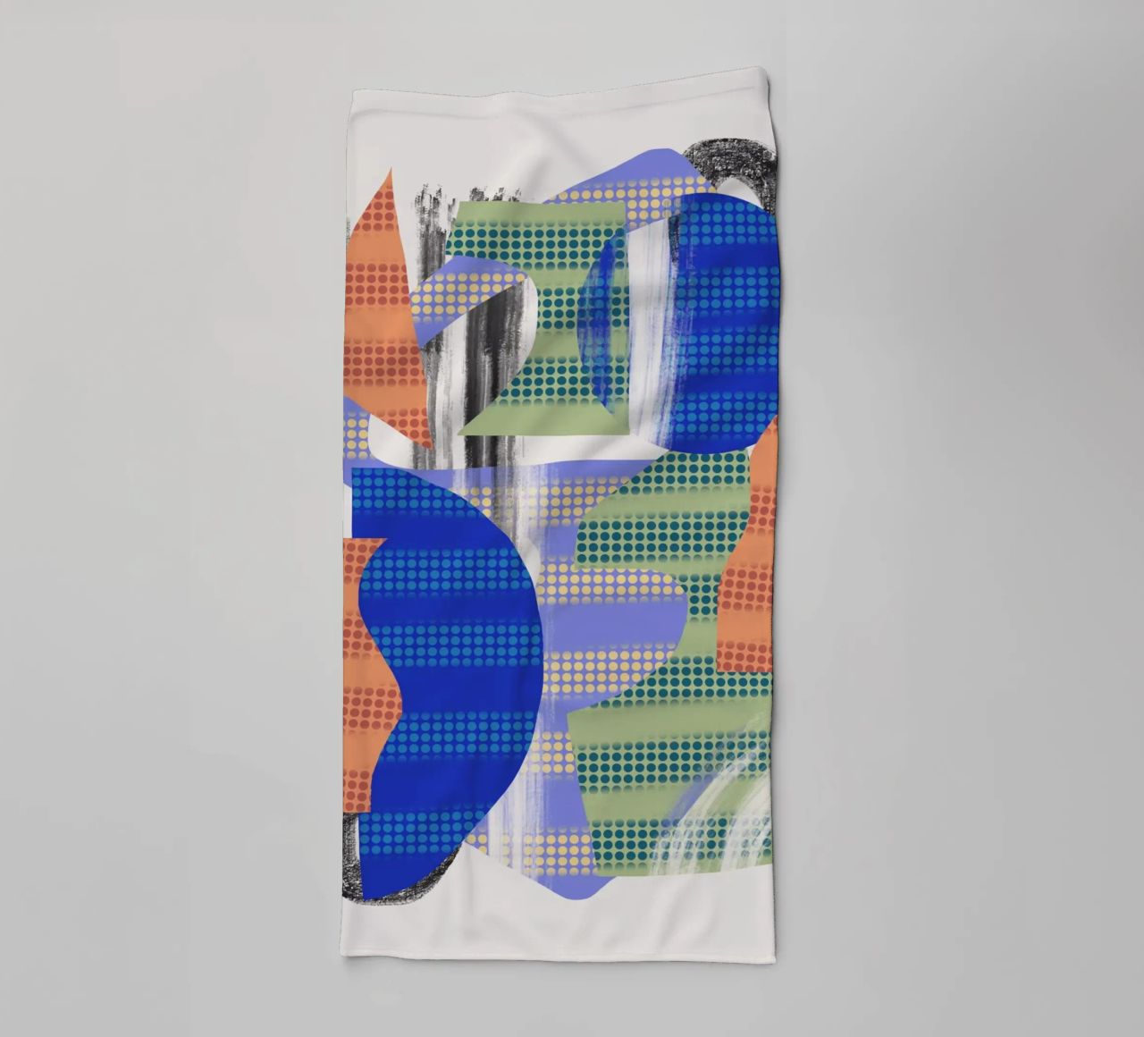Speelse vormen compositie 11 badhanddoek van Little Dean