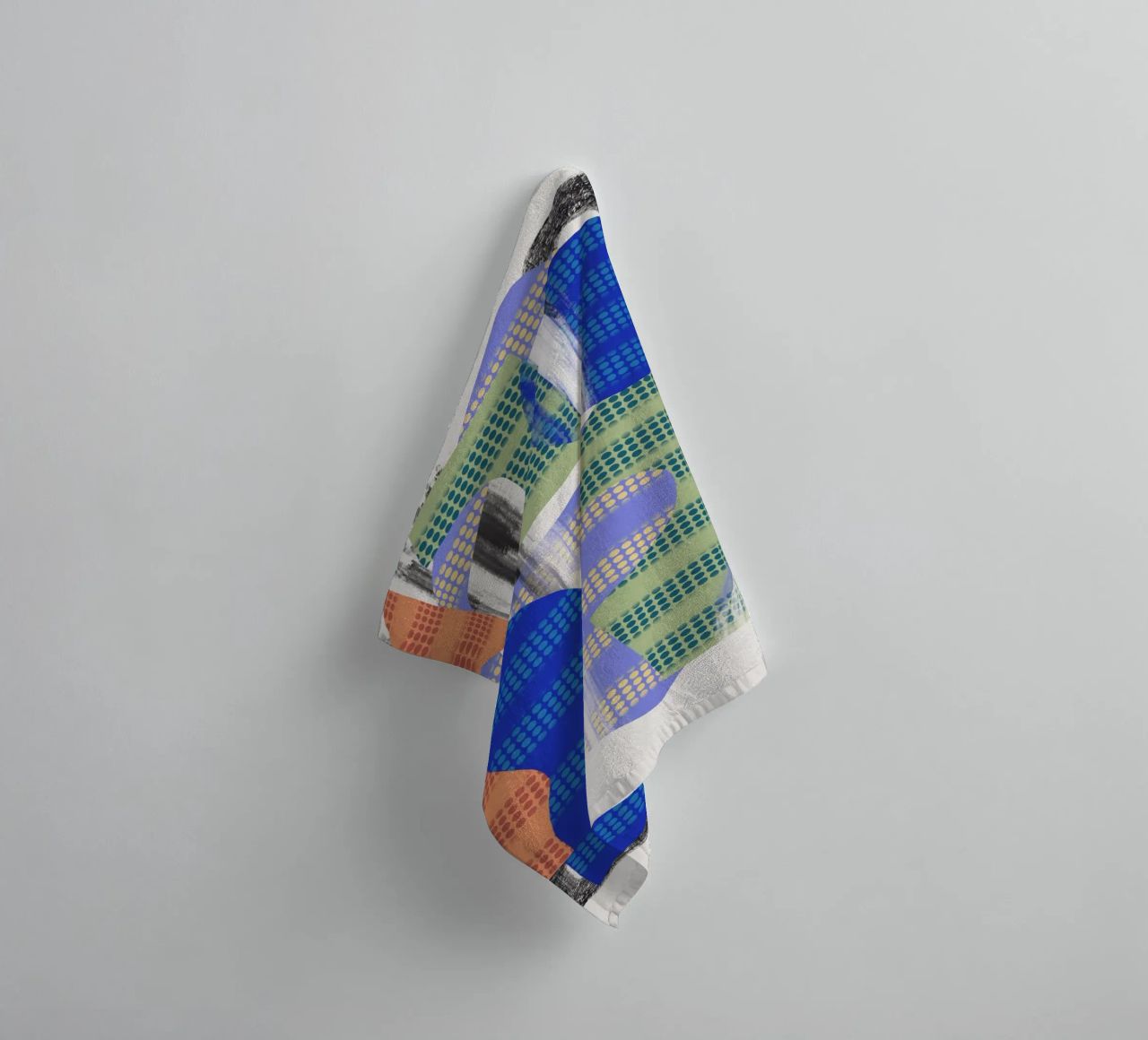 Speelse vormen compositie 11 badhanddoek van Little Dean