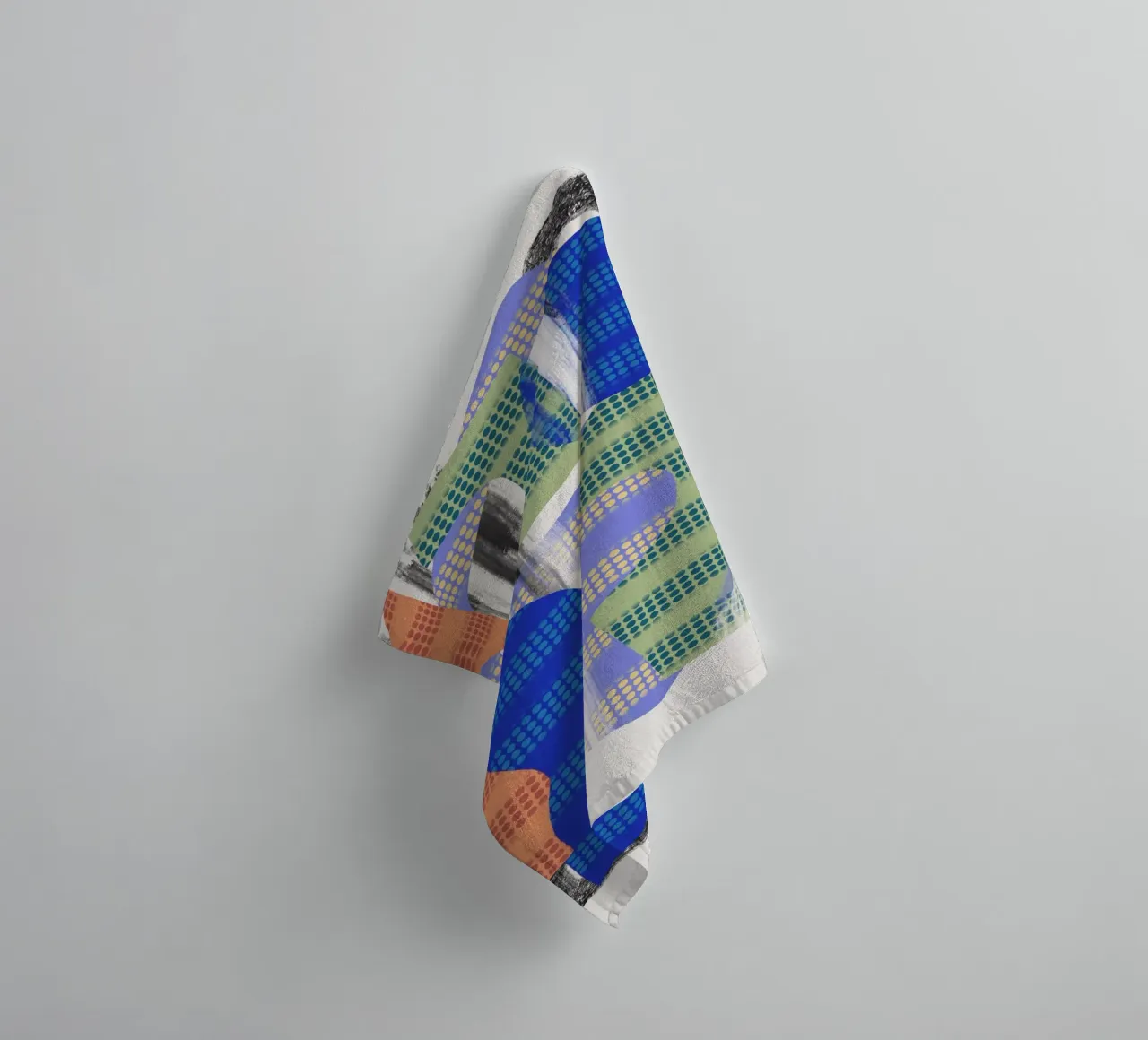 Speelse vormen compositie 11 badhanddoek van Little Dean