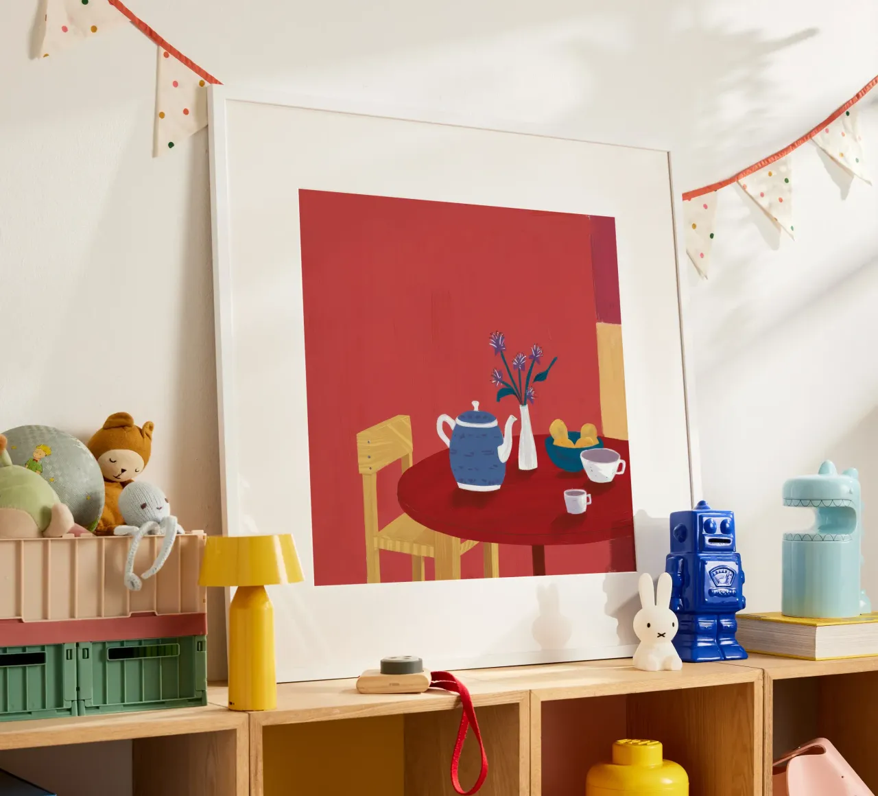 Red Table Teatime hahnemühle by Pan Denim