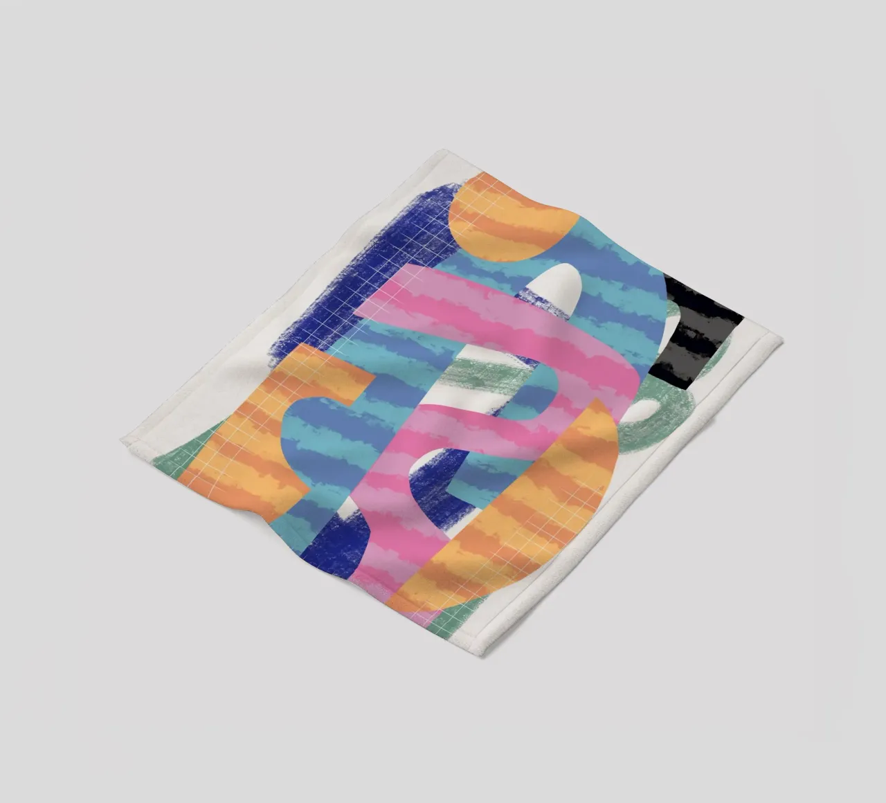 Composizione di forme giocose 13 coperta in pile da Little Dean