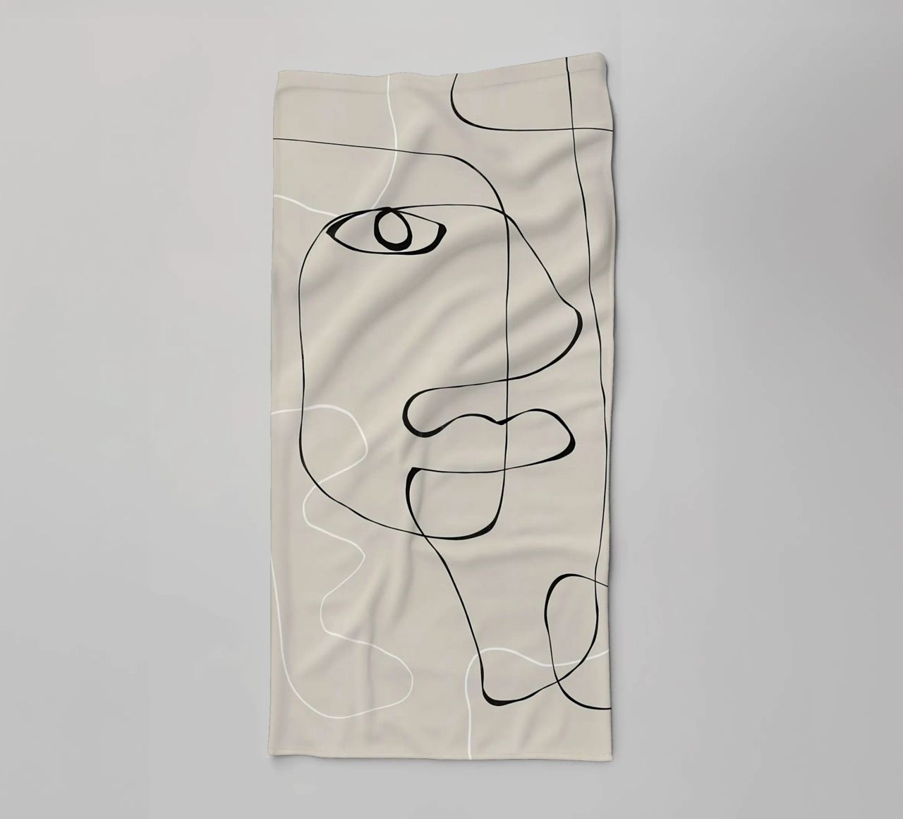 Contour of Emotion towel by kurumacity