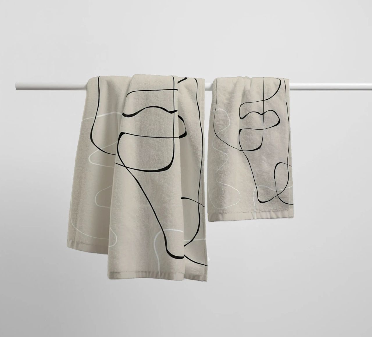 Contour of Emotion towel by kurumacity