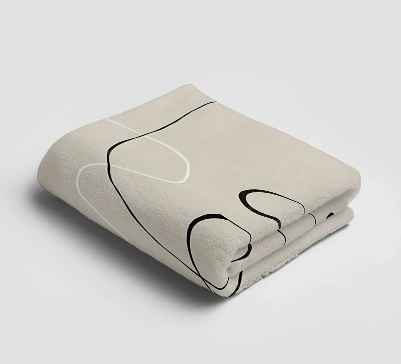 Contour of Emotion towel by kurumacity