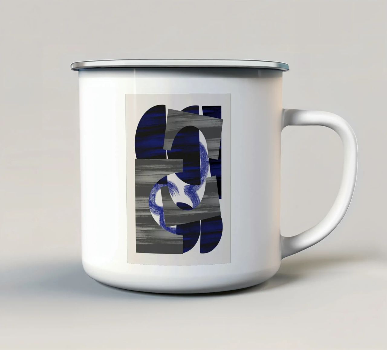 Composizione di forme giocose 14 tazza in smalto da Little Dean