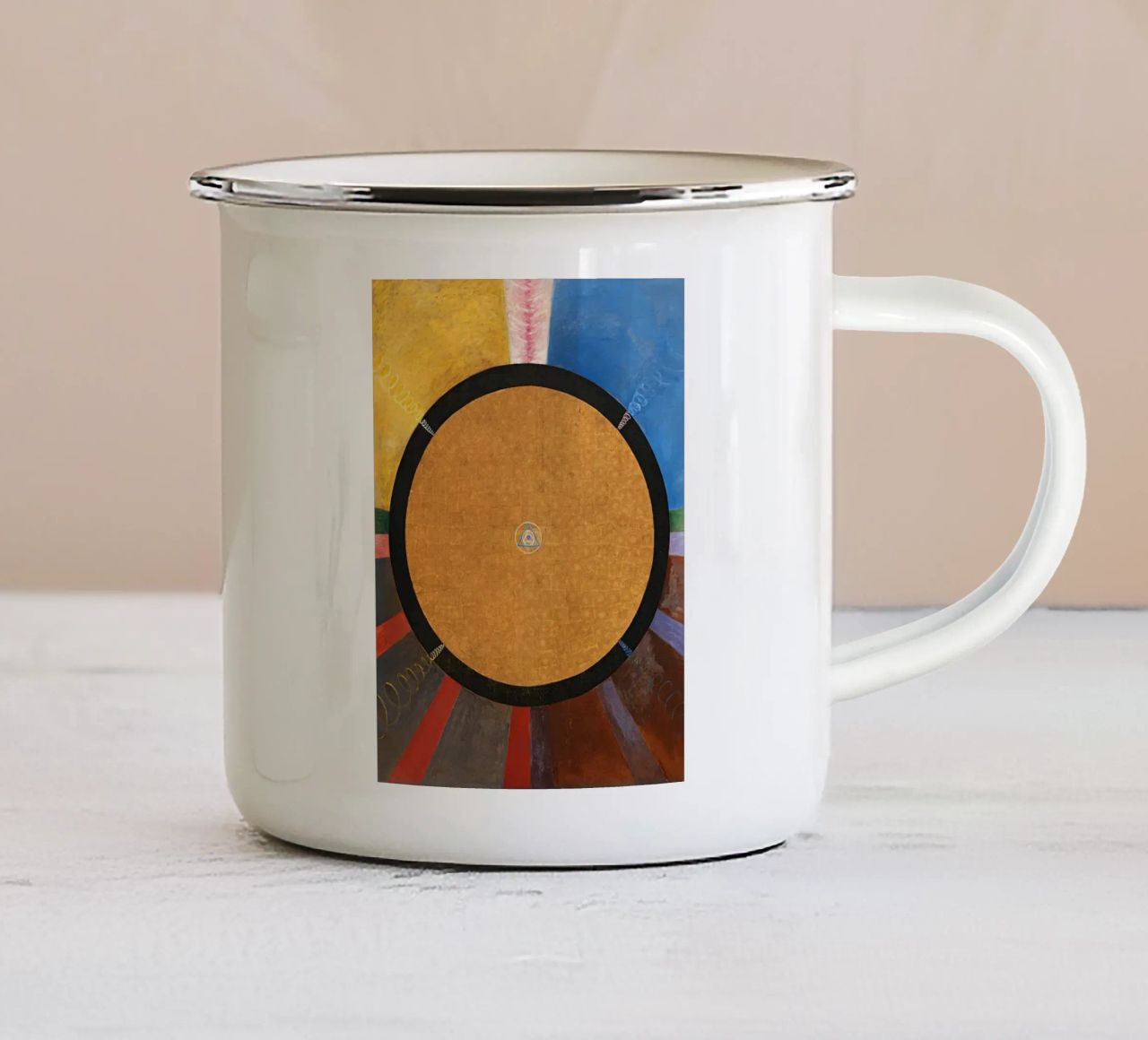 Mostra di Hilma Af Klint tazza in smalto da Ceryspool