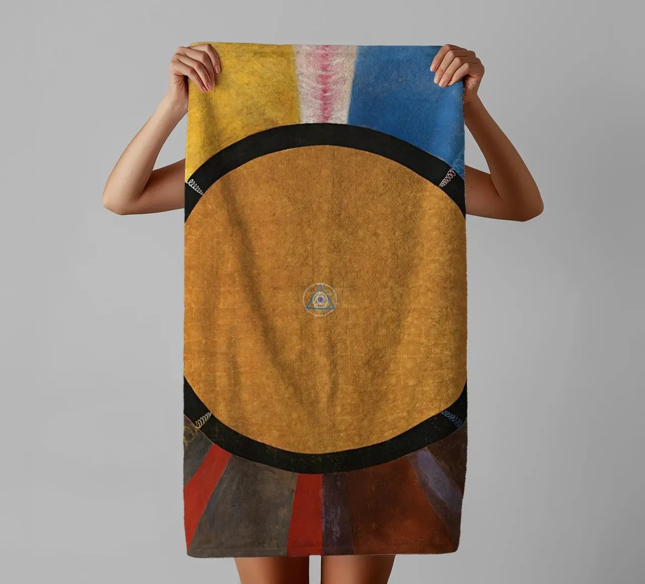 Mostra di Hilma Af Klint asciugamano da bagno da Ceryspool