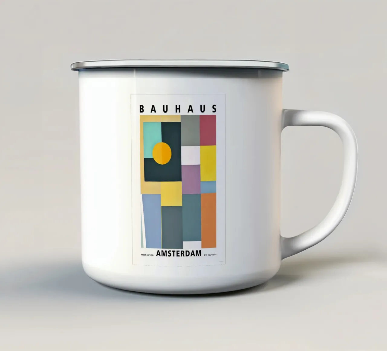 Bauhaus tazza in smalto da Brooke