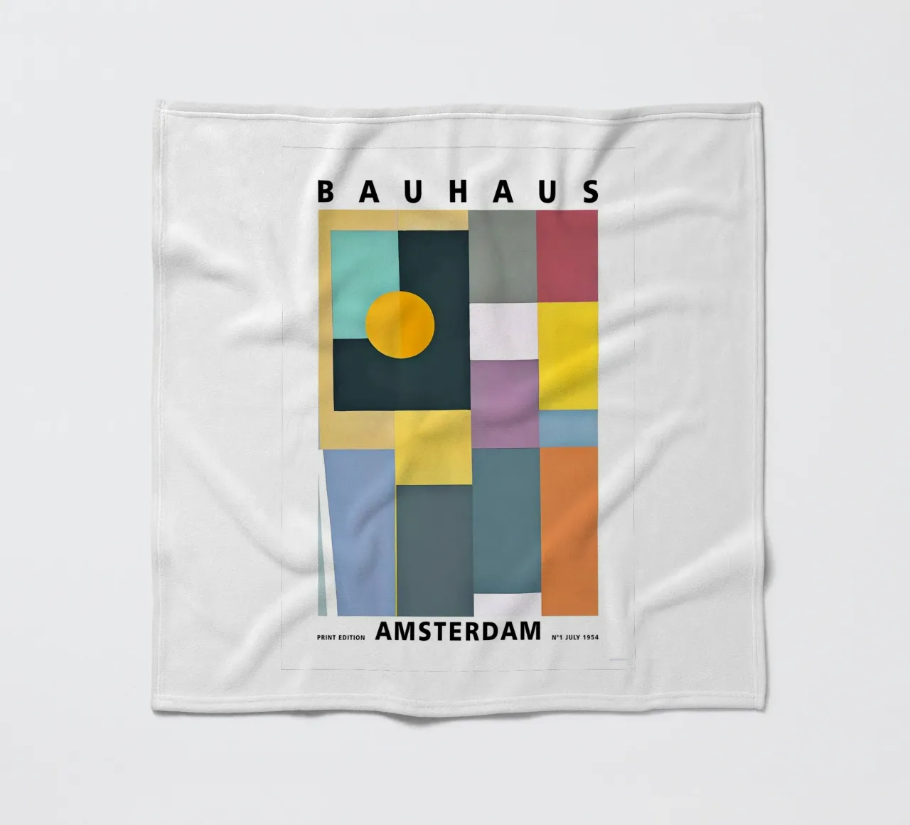 Bauhaus fleece blanket by Brooke