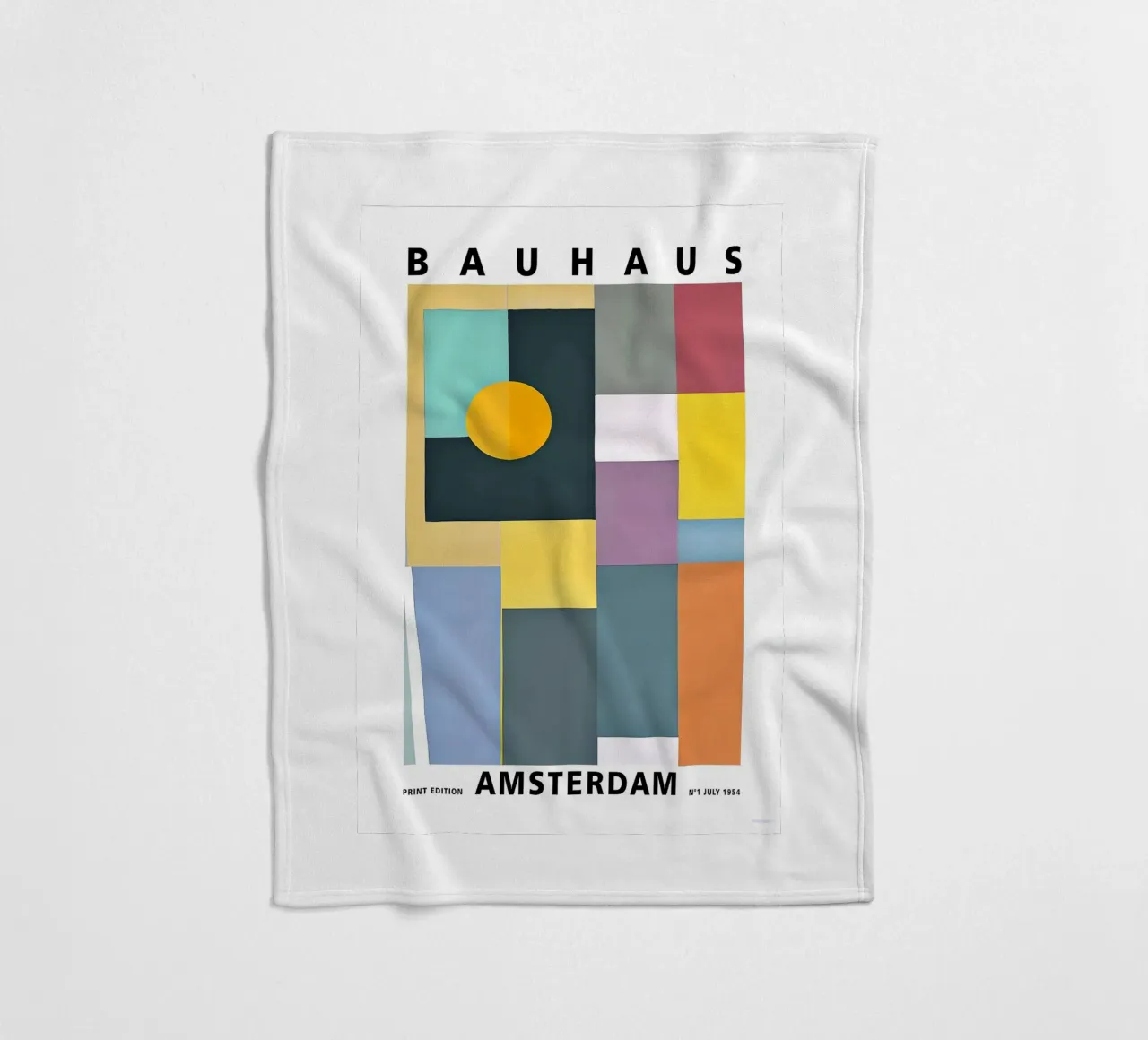 Bauhaus fleece blanket by Brooke