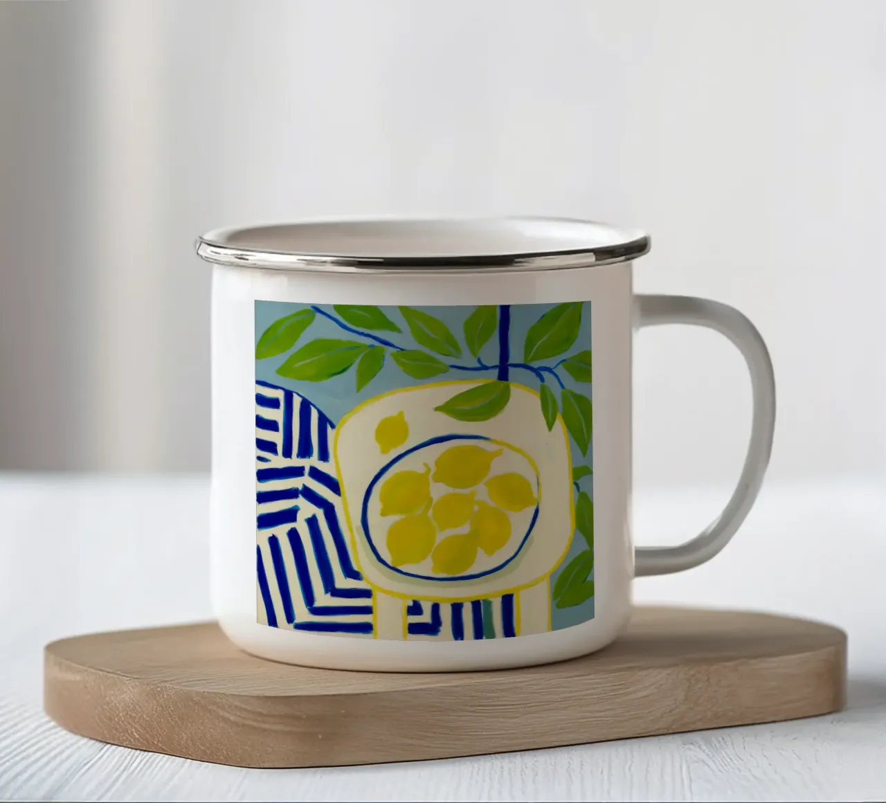 Luce al limone a finestra tazza in smalto da Dawn Light