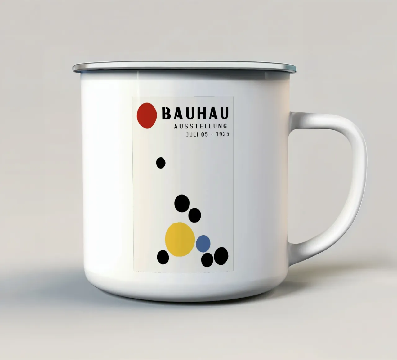Bauhaus tazza in smalto da Brooke