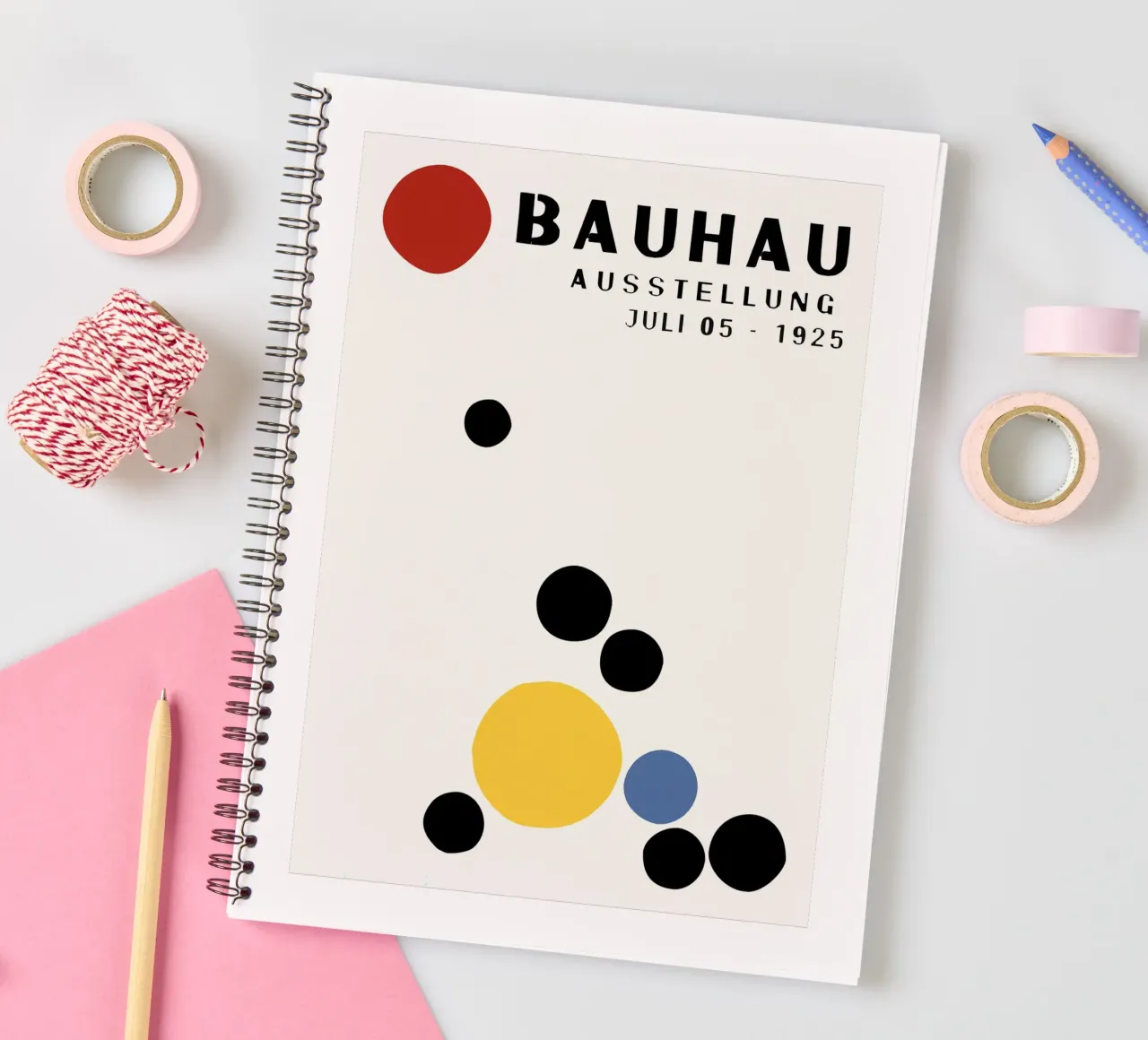 Bauhaus spiral notebook by Brooke