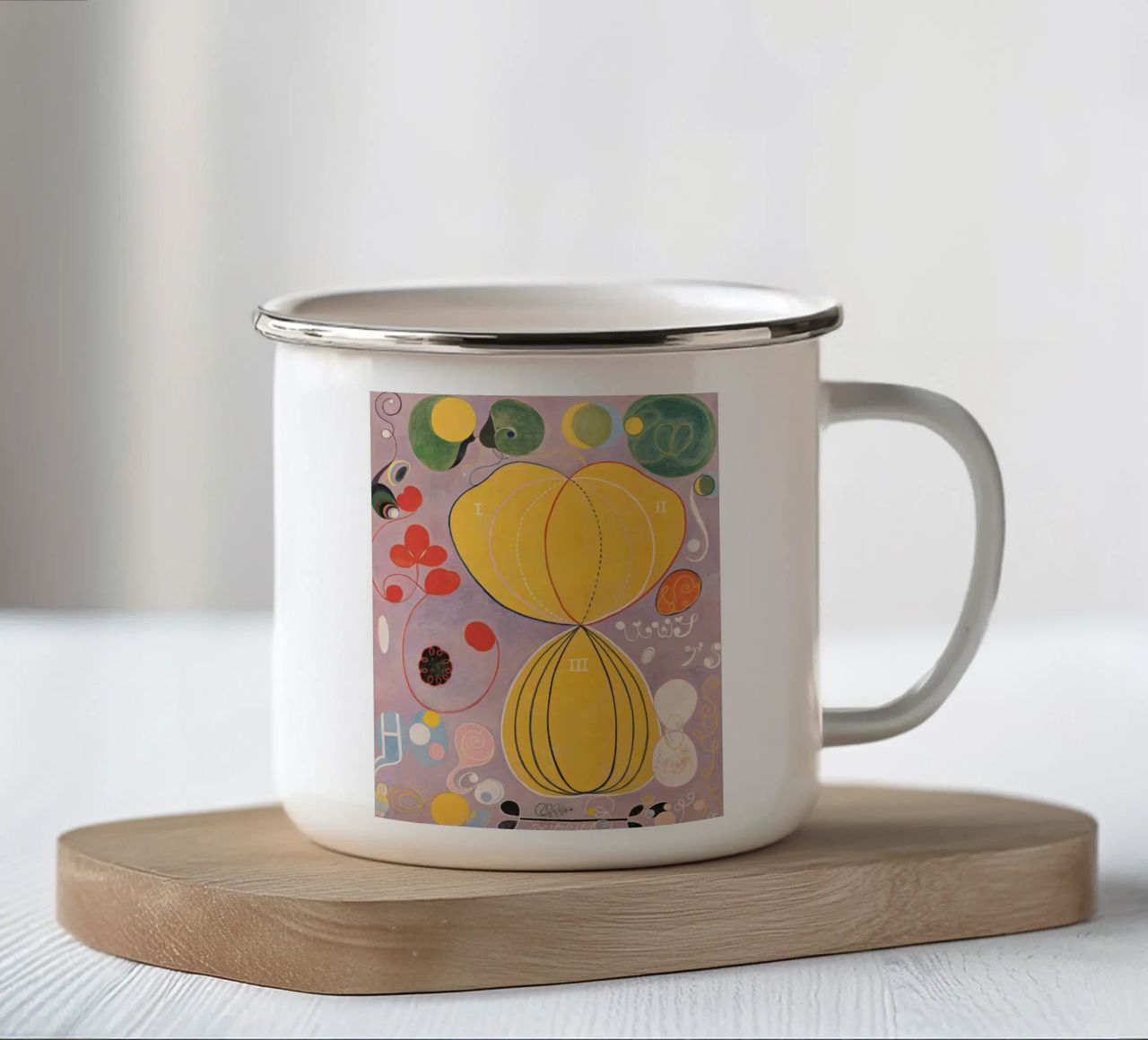 Poster di Hilma Af Klint tazza in smalto da Ceryspool