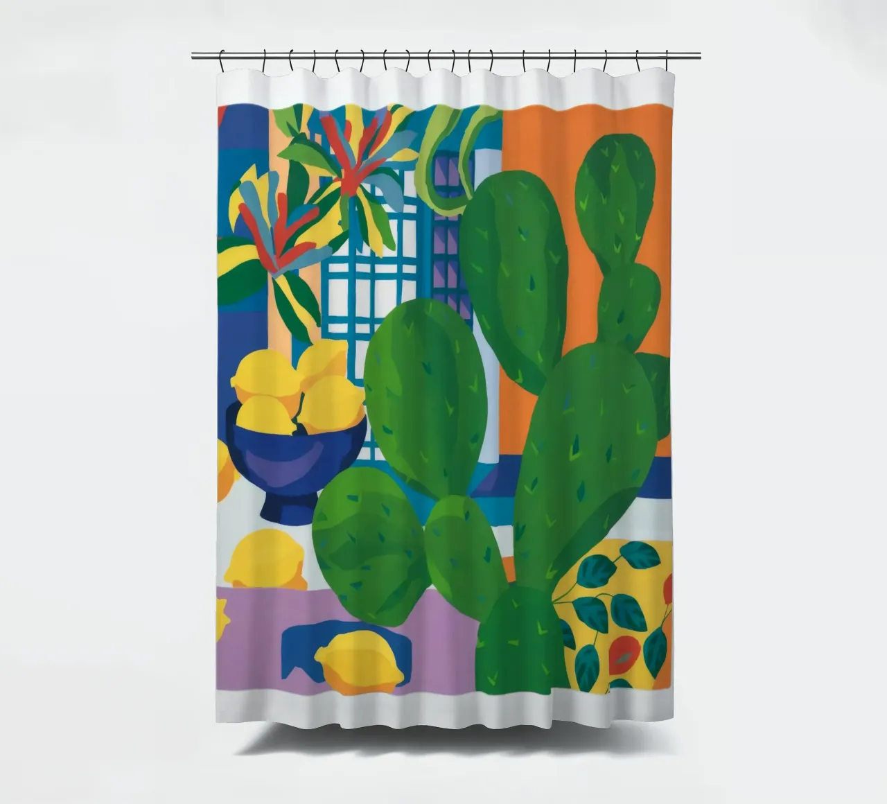 Cactus Agrumi Calma tenda da doccia da Dawn Light