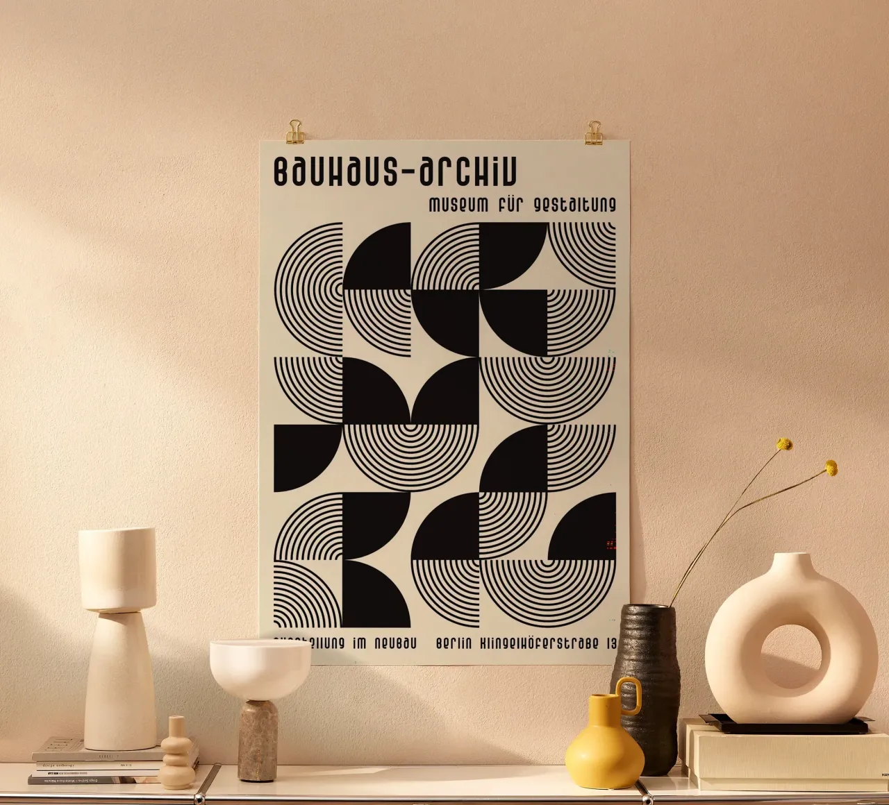 Bauhaus poster con telaio in alluminio da Brooke