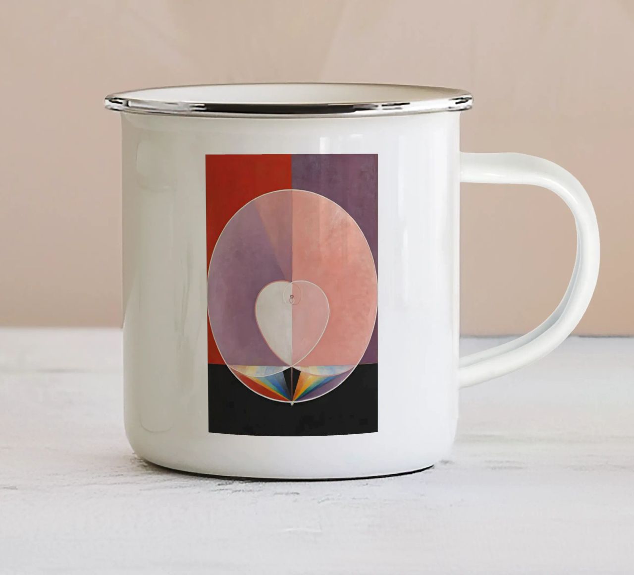 Oltre il visibile - Hilma Af Klint tazza in smalto da Ceryspool