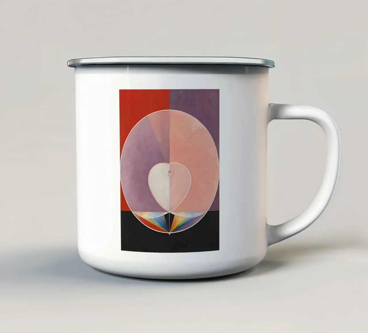 Jenseits des Sichtbaren - Hilma Af Klint Emaille Tasse von Ceryspool