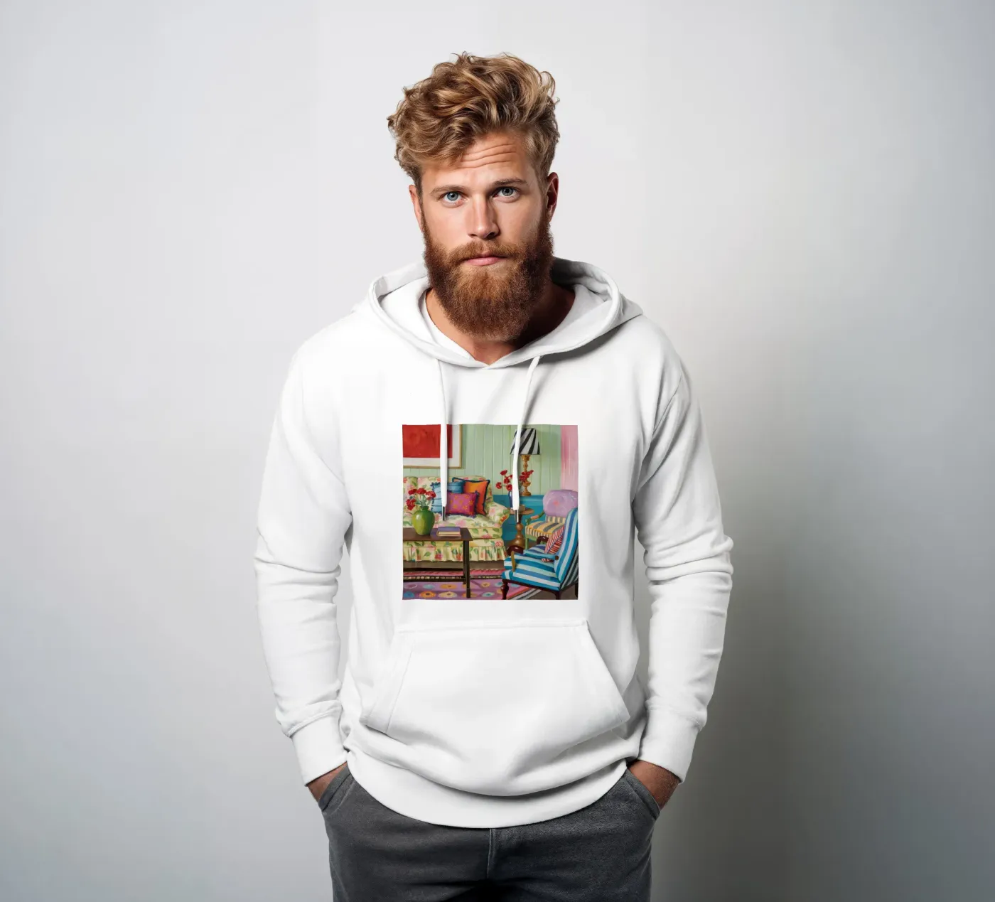 Eclectic Pattern Parlor hoodie by Pan Denim