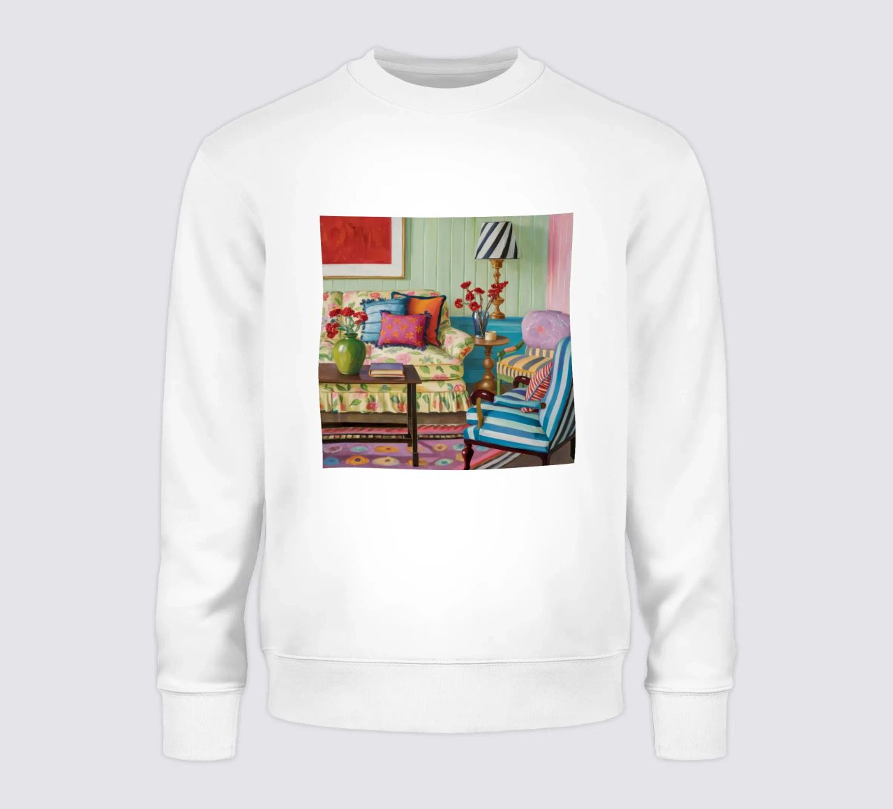 Eclectic Pattern Parlor sweatshirt by Pan Denim