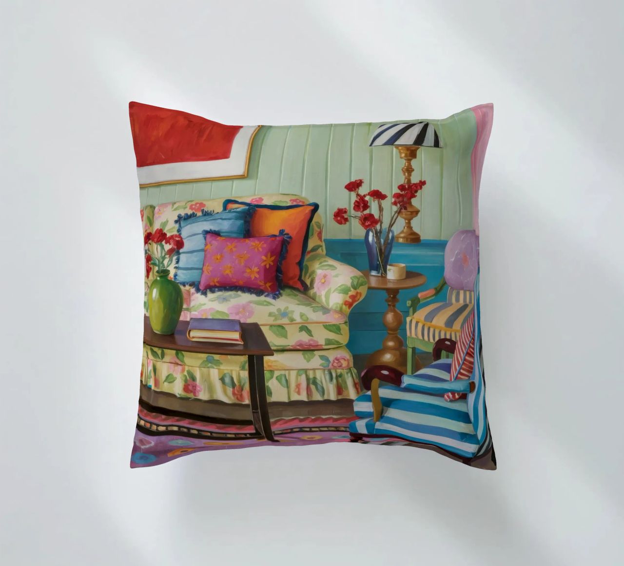 Eclectic Pattern Parlor decorative cushion by Pan Denim