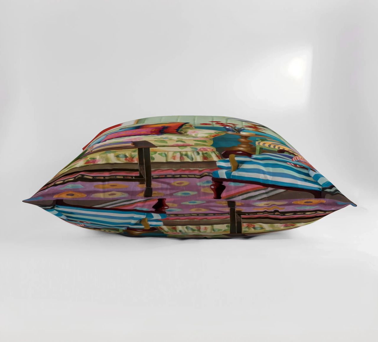 Eclectic Pattern Parlor decorative cushion by Pan Denim
