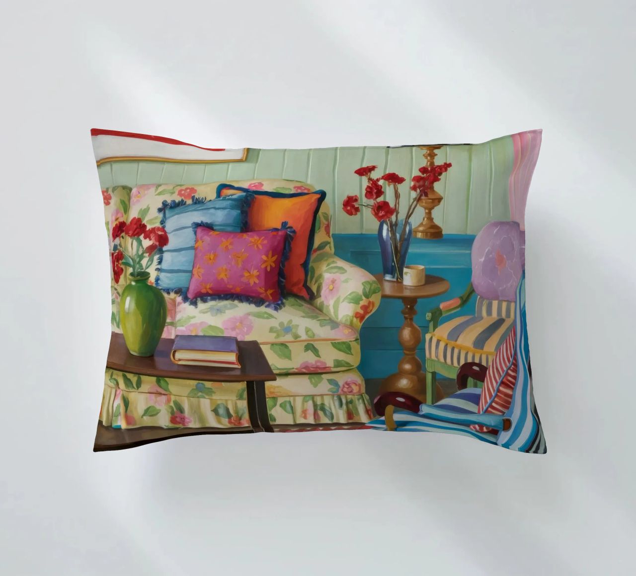 Eclectic Pattern Parlor decorative cushion by Pan Denim