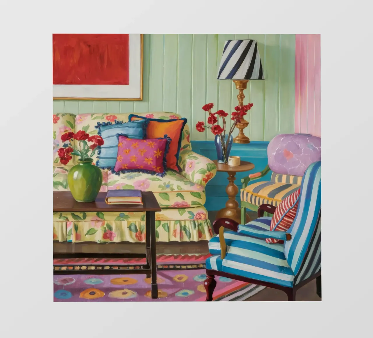 Eclectic Pattern Parlor fotobehang van Pan Denim