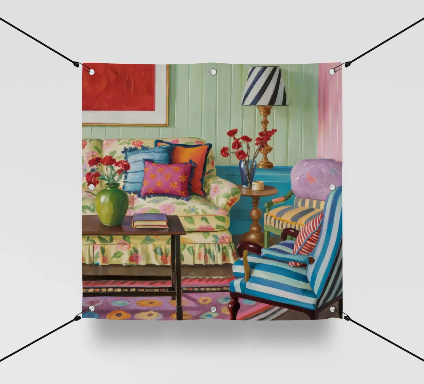 Eclectic Pattern Parlor pvc cover by Pan Denim