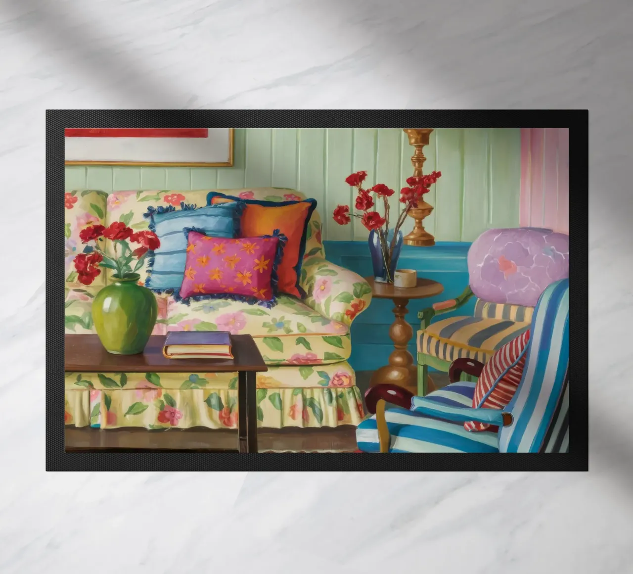 Eclectic Pattern Parlor doormat by Pan Denim