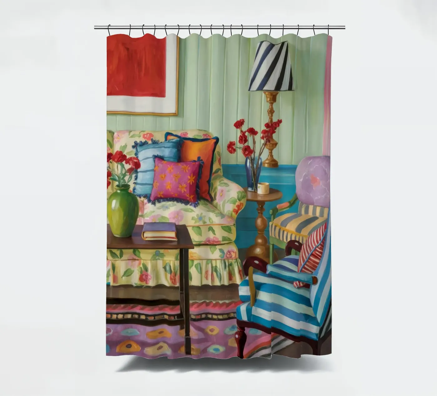 Eclectic Pattern Parlor douchegordijn van Pan Denim