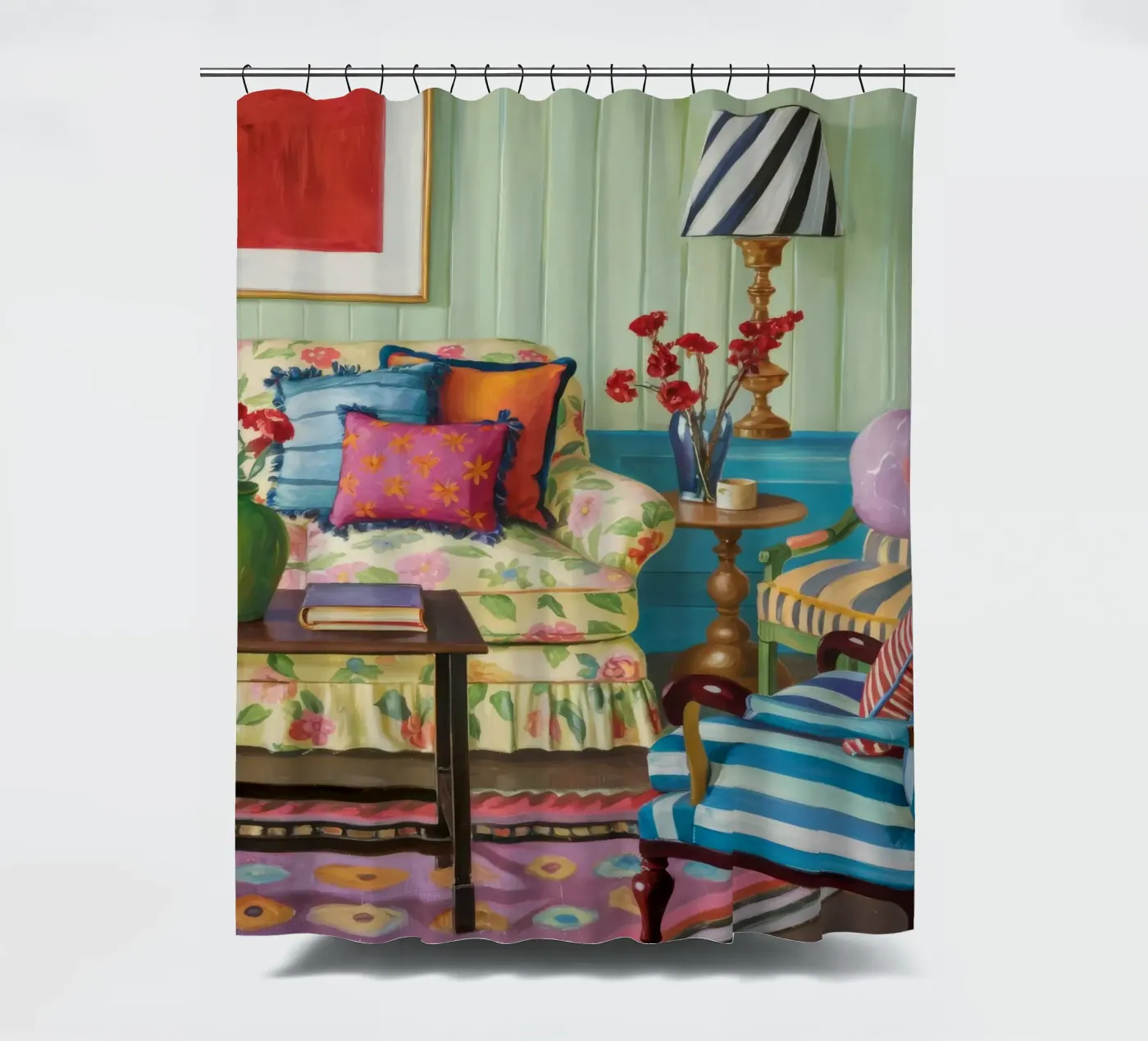 Eclectic Pattern Parlor douchegordijn van Pan Denim