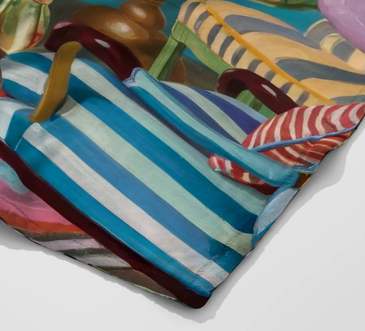 Eclectic Pattern Parlor fleece blanket by Pan Denim