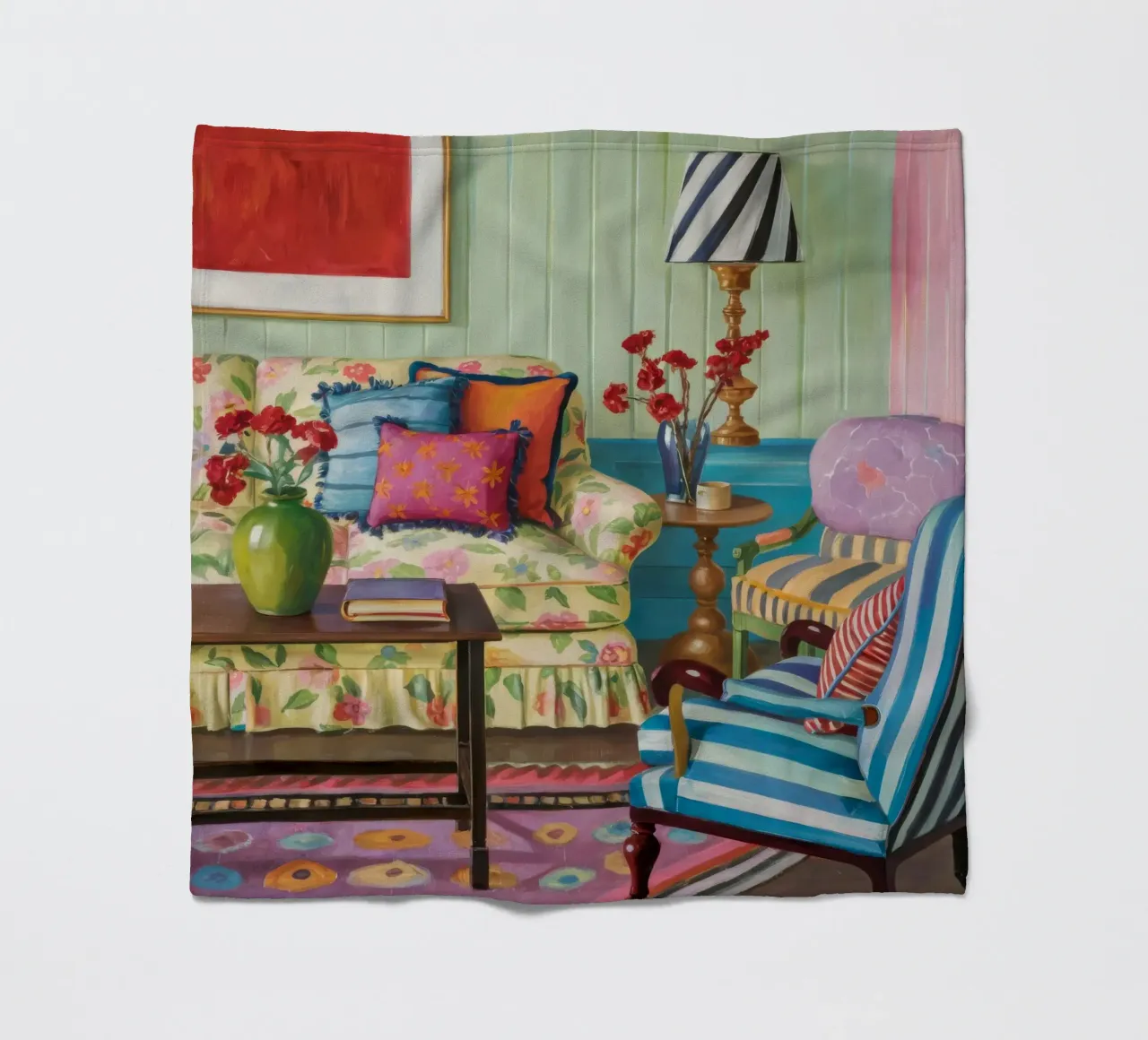 Eclectic Pattern Parlor fleecedeken van Pan Denim