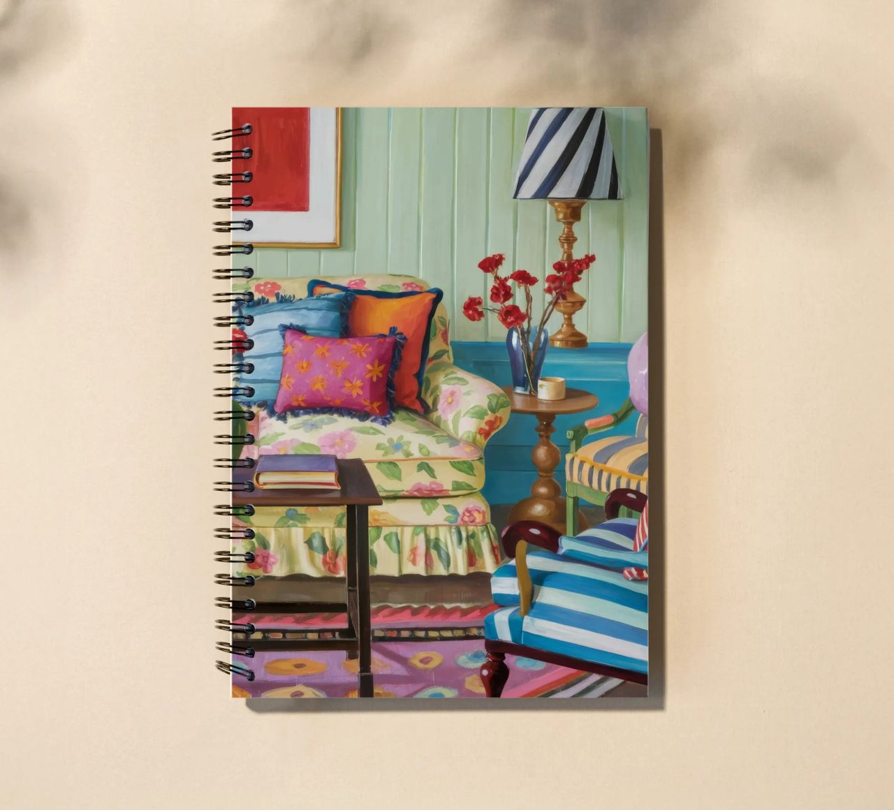 Eclectic Pattern Parlor spiral notebook by Pan Denim