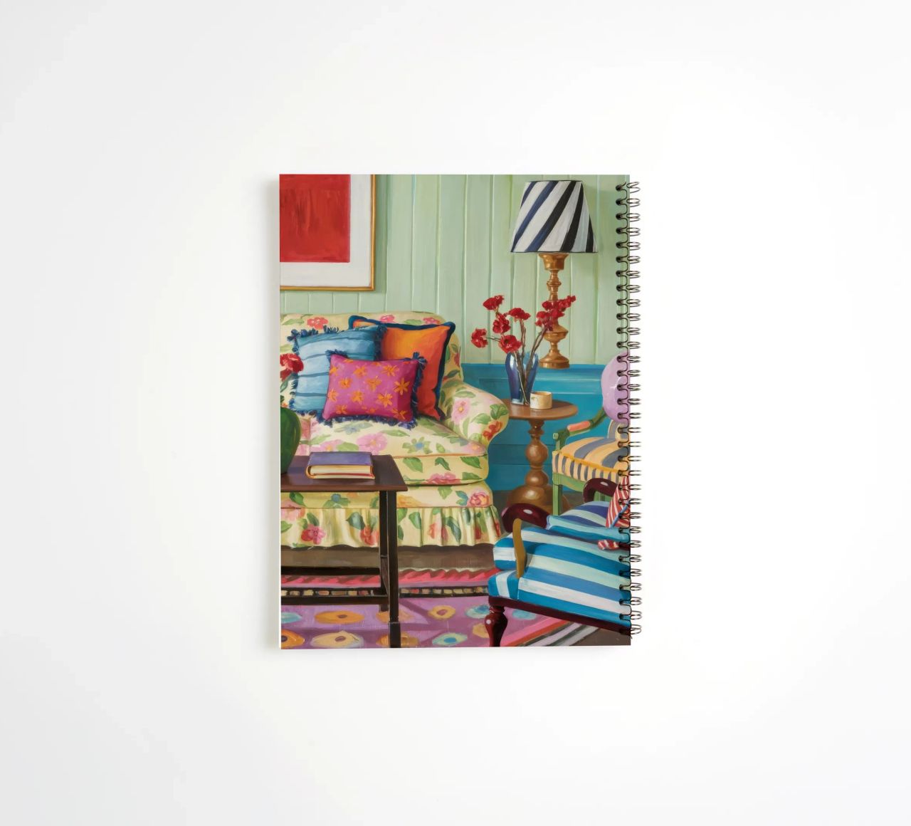 Eclectic Pattern Parlor spiral notebook by Pan Denim