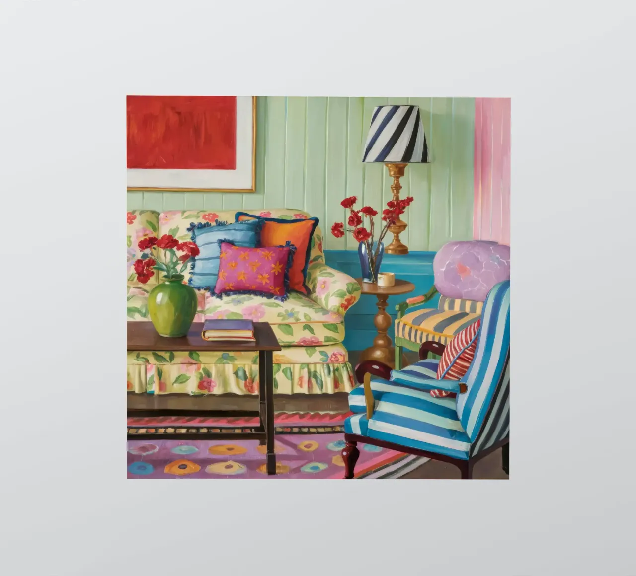 Eclectisch patroon salon sticker van Pan Denim