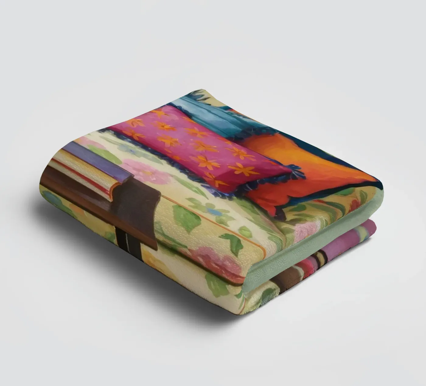 Parloir à motifs éclectiques serviette de bain de Pan Denim