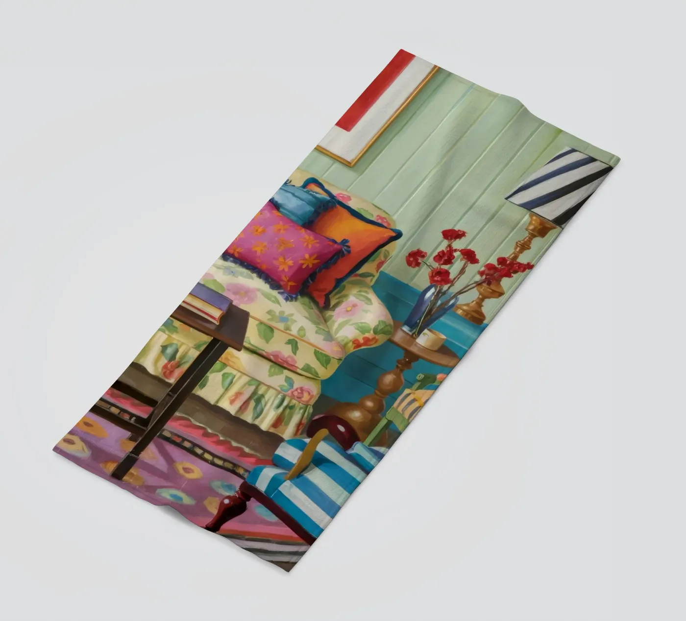 Eclectic Pattern Parlor beach towel by Pan Denim