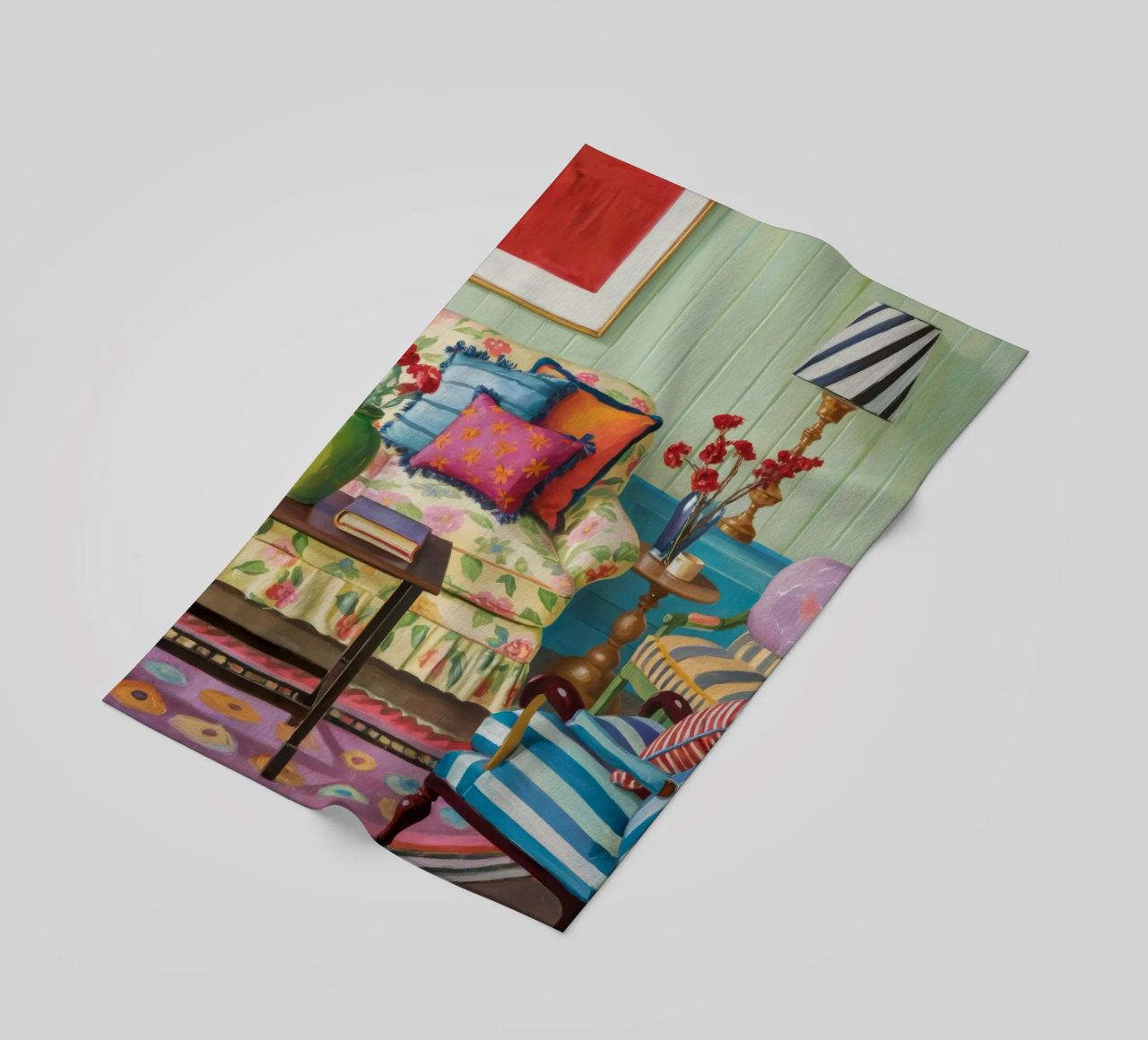 Eclectic Pattern Parlor beach towel by Pan Denim