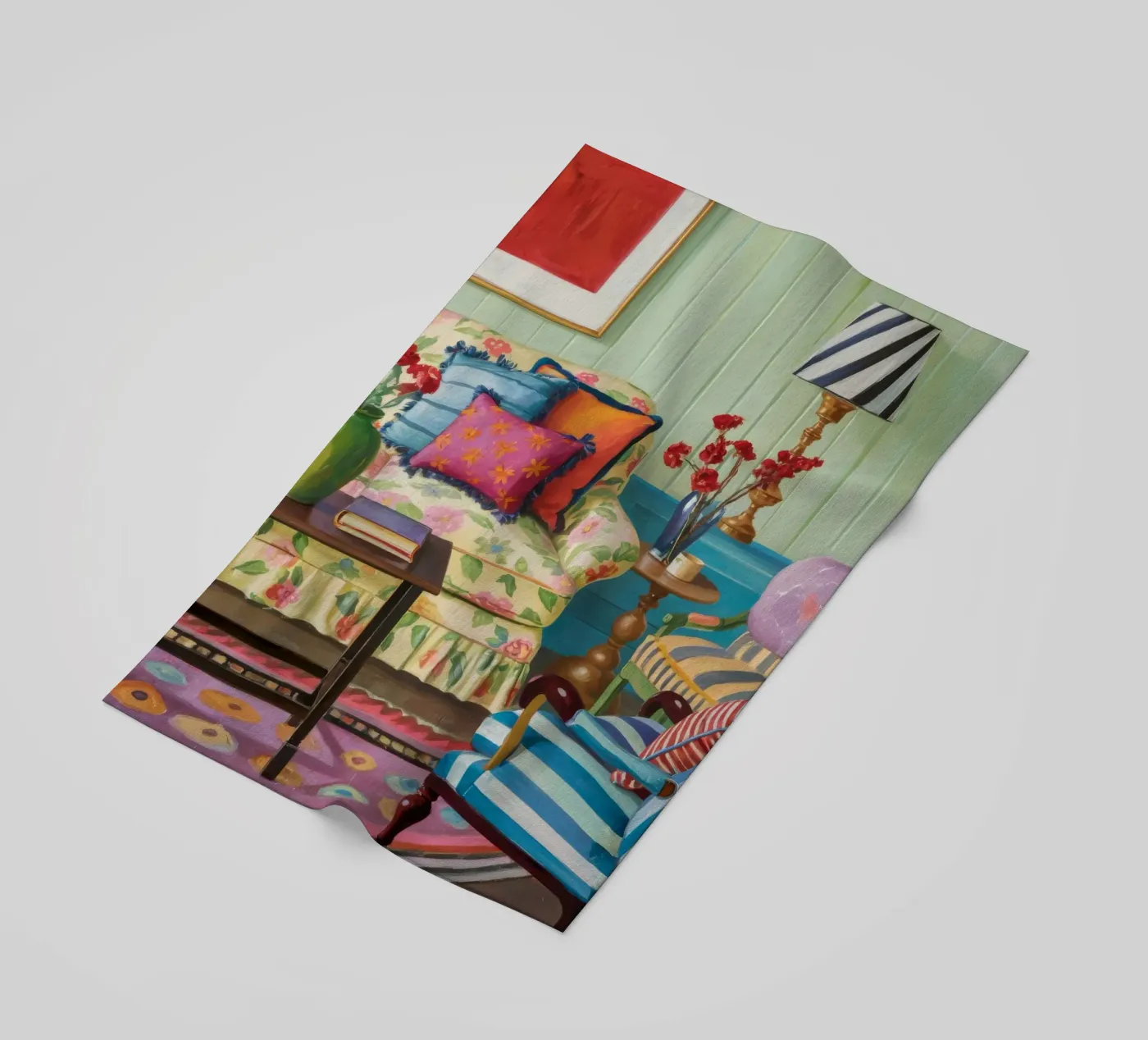 Eclectic Pattern Parlor beach towel by Pan Denim