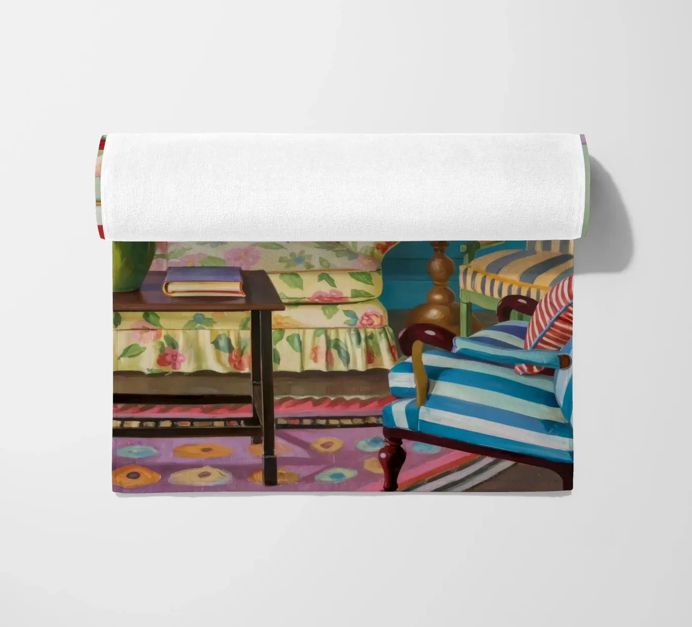 Eclectic Pattern Parlor beach towel by Pan Denim