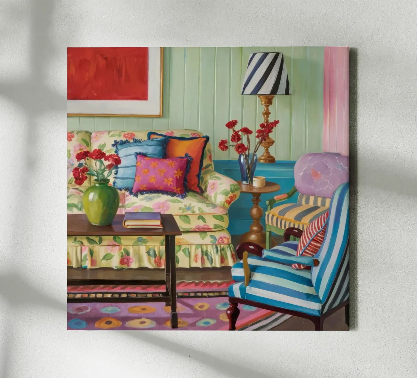 Parloir à motifs éclectiques toile de Pan Denim