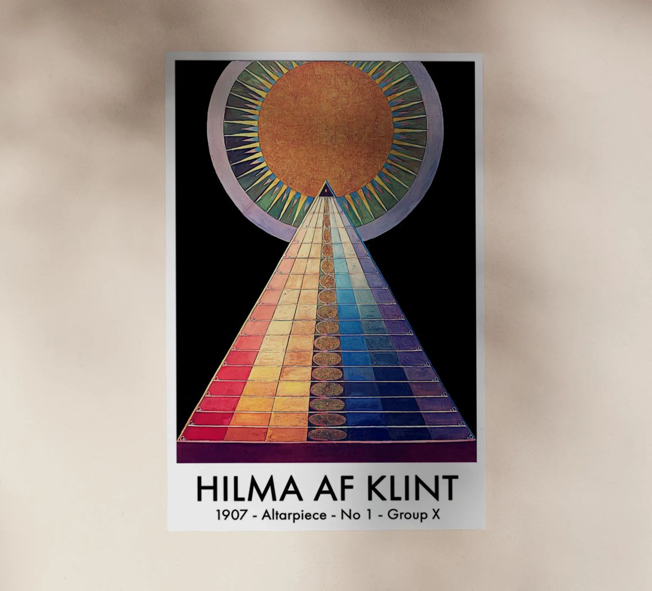 Pala di Hilma Af Klint n. 1 pellicola backlit da Ceryspool