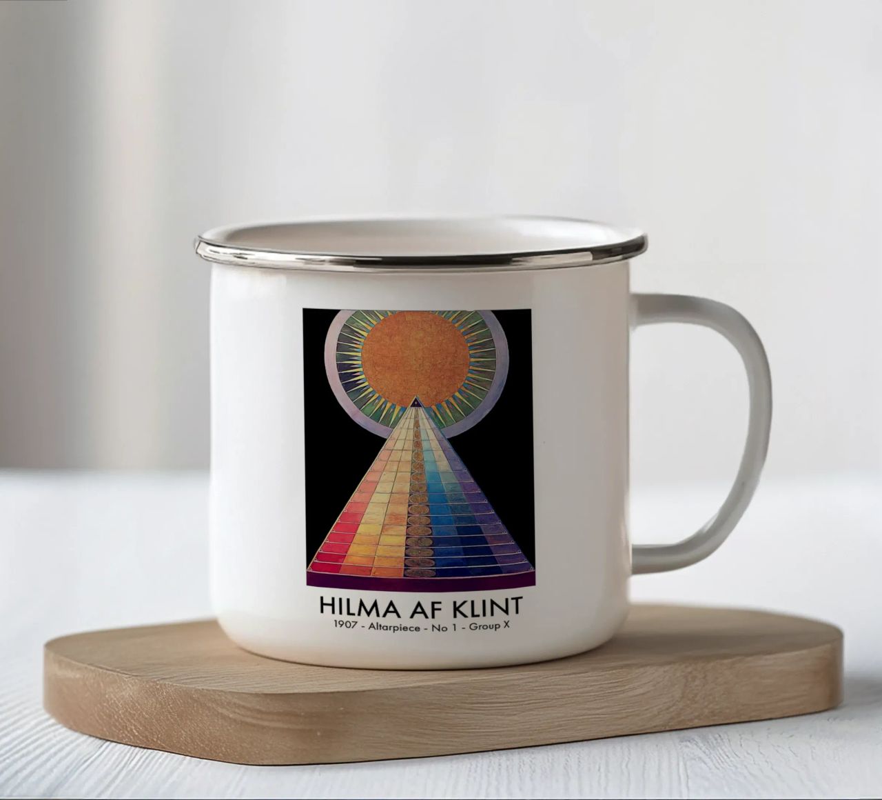 Pala di Hilma Af Klint n. 1 tazza in smalto da Ceryspool