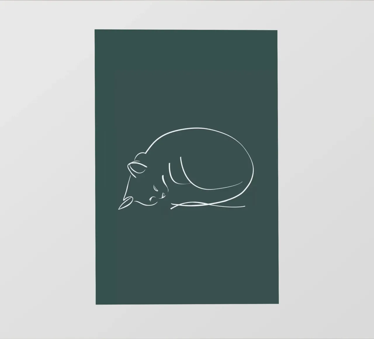 Sleeping Cat pellicola backlit da XOXO Arte
