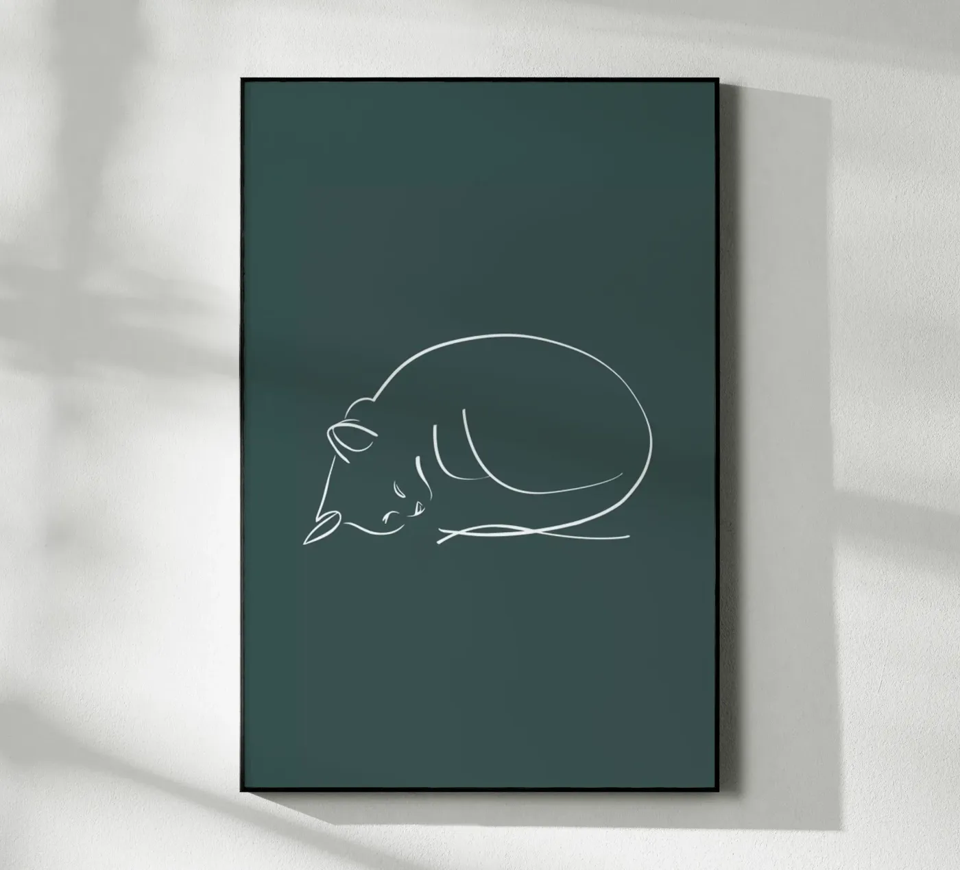 Sleeping Cat Acryl-Glas von XOXO Arte