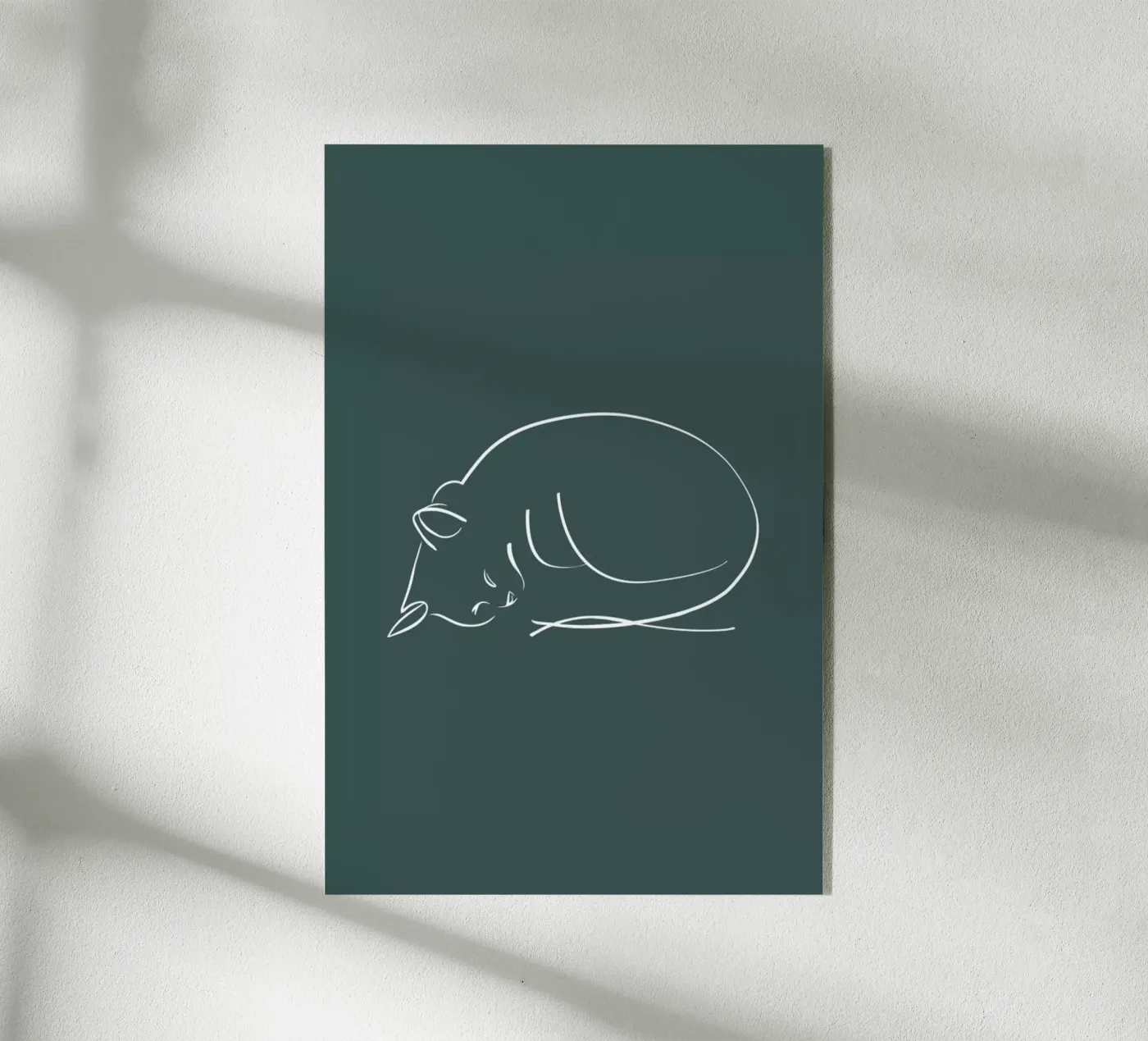 Sleeping Cat Acryl-Glas von XOXO Arte