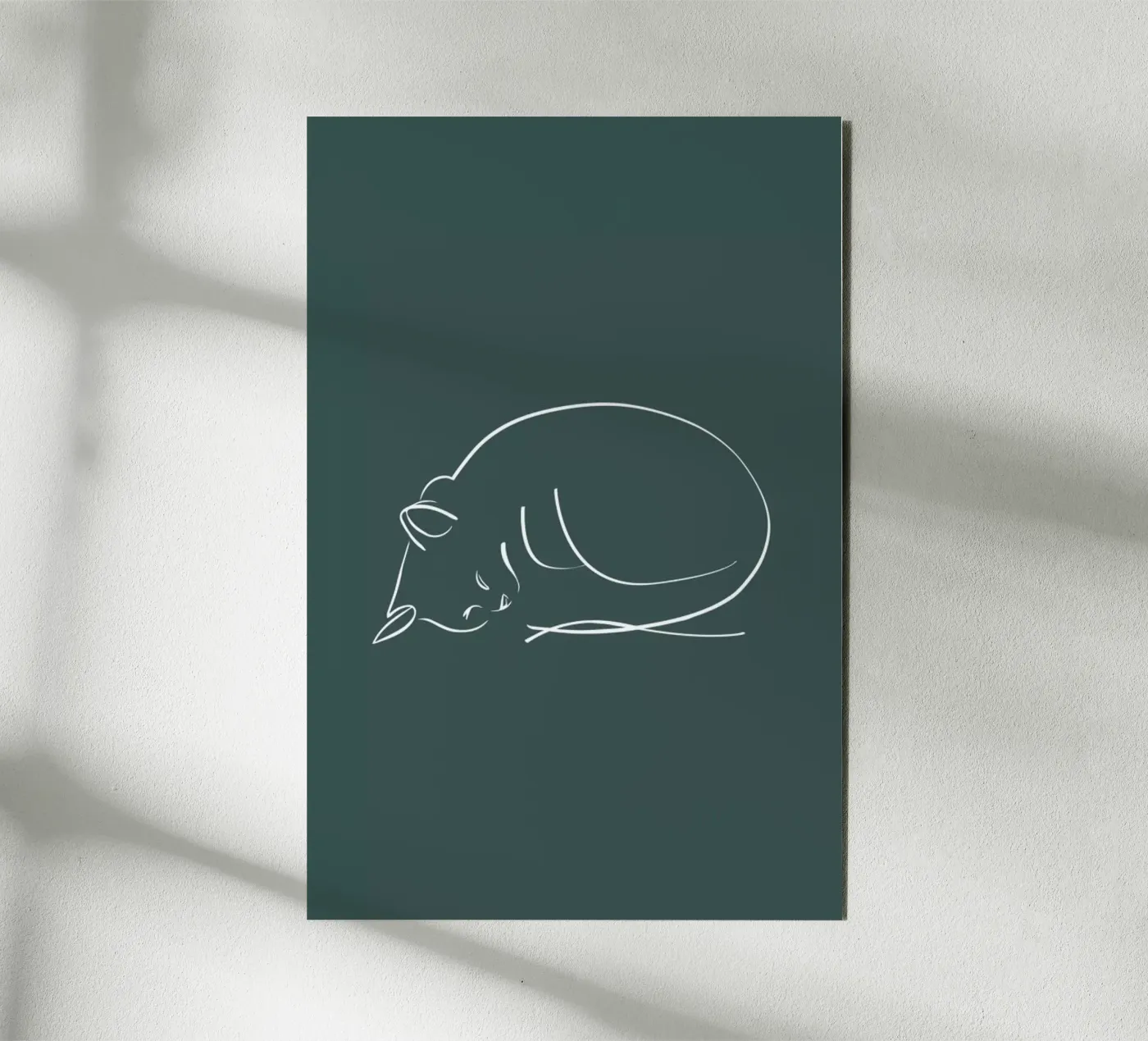 Sleeping Cat pannello forex da XOXO Arte