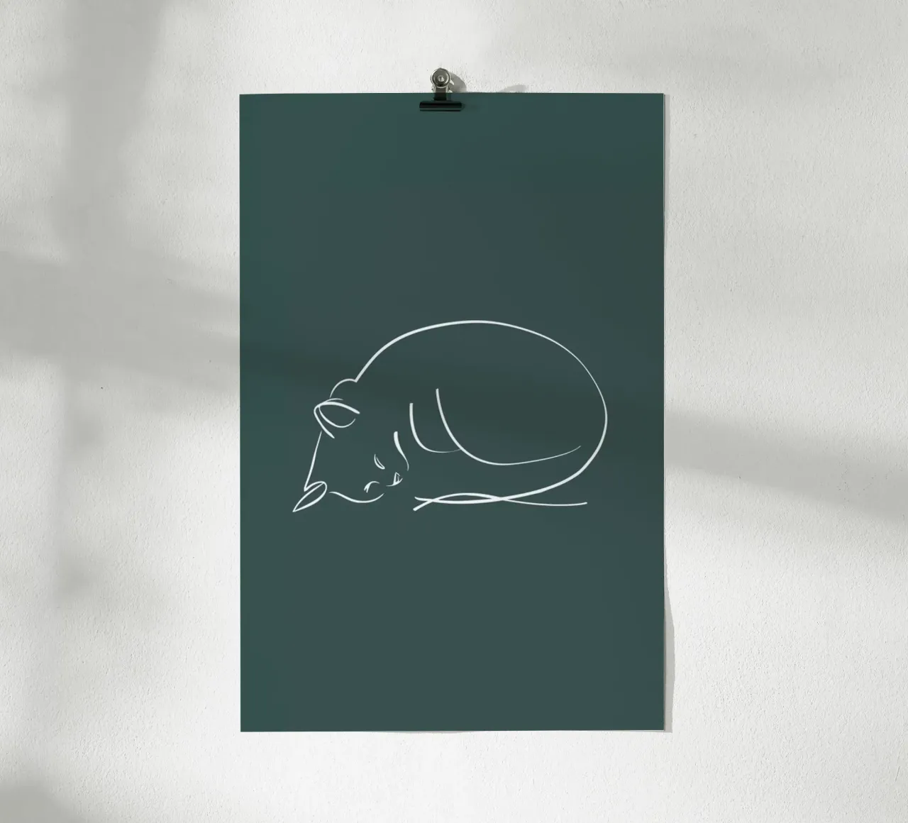 Sleeping Cat carta hahnemühle da XOXO Arte